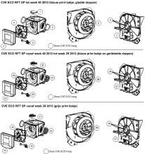 Itho kunststof dop zwart 545-5140